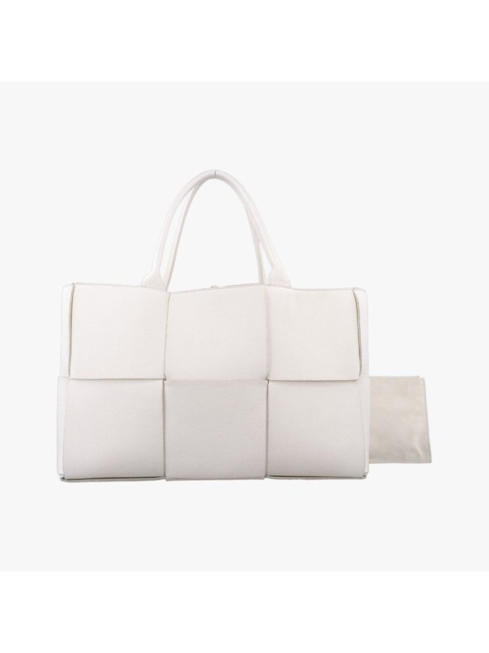 Bottega Veneta the Arco Tote Bag White Lambskin